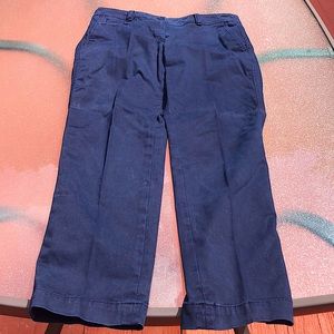 Talbots Women’s Navy Perfect Chino, Size 4 Petite, in Excellent Condition.